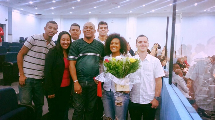 Diretores e Trabalhadores em evento realizado na Câmara municipal de Guarulhos.